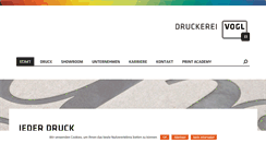 Desktop Screenshot of druckerei-vogl.de