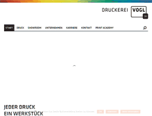 Tablet Screenshot of druckerei-vogl.de